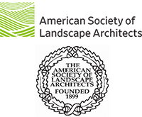 Logos of the American Society of Landscape Architects and the ASLA Council of Fellows