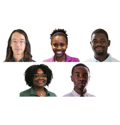 The five winners of SmithGroup's inaugural Equity, Diversity, and Inclusion Scholarship