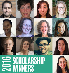 A collage of the winners of LAF's 2016 scholarships