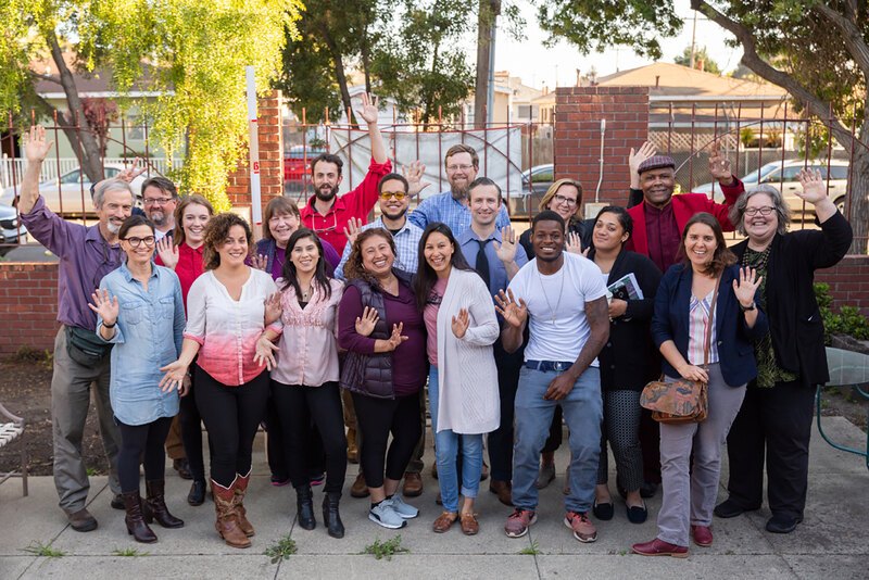 A diverse group of people who participated in Mithun's Resilient by Design Bay Area Challenge project