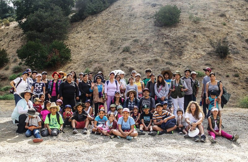 de la Cruz's family hike in the Santa Monica Mountains