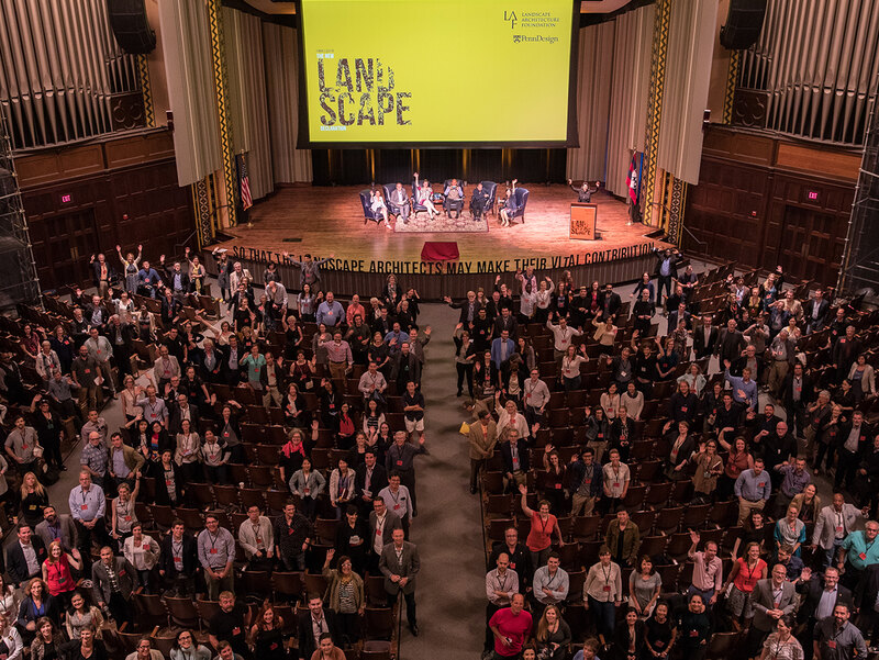 The audience at LAF's 2016 Summit on Landscape Architecture and the Future