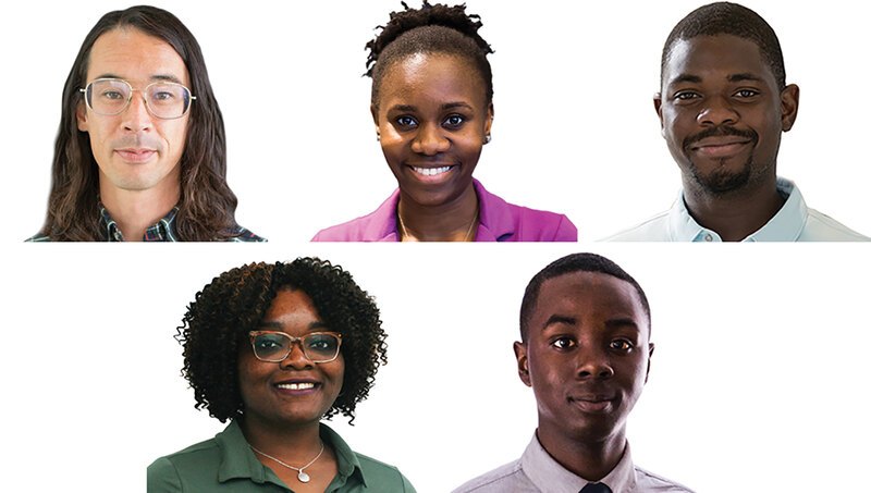 The five inaugural winners of SmithGroup's annual equity, diversity, and inclusion scholarships