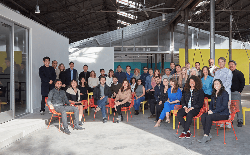 The Studio-MLA team poses for a group photo in their office