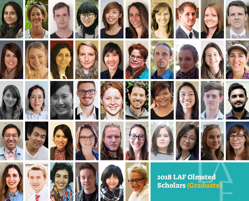 2018 LAF Olmsted Scholars (graduate)