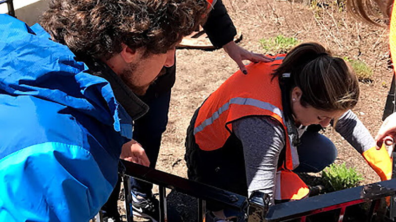 2019 CSI research assistant Matt Callone works with a team to conduct an infiltration test