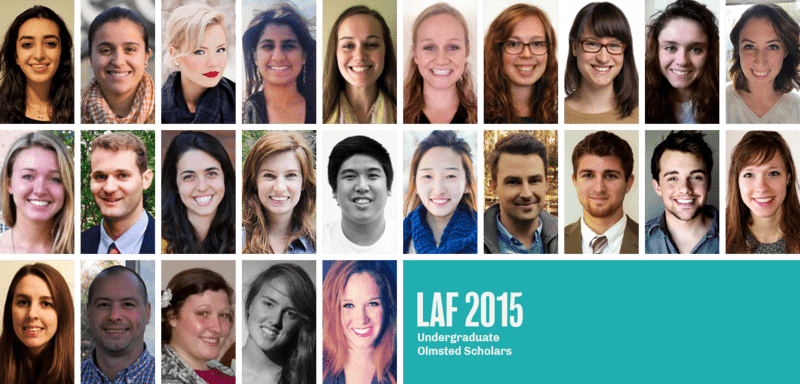 2015 LAF Undergraduate Olmsted Scholars