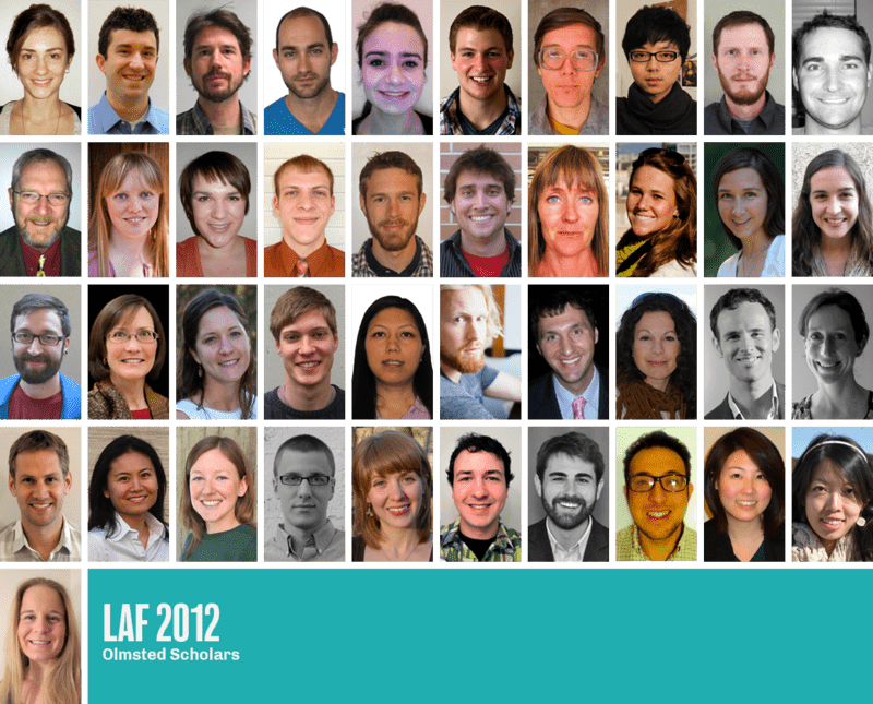 The 2012 LAF Olmsted Scholars