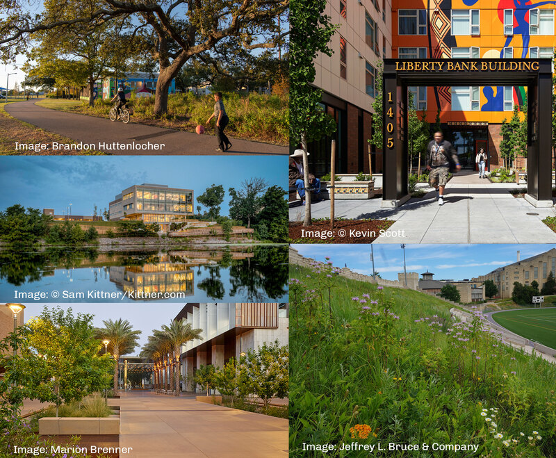 A collage of five projects selected for the 2020 CSI program