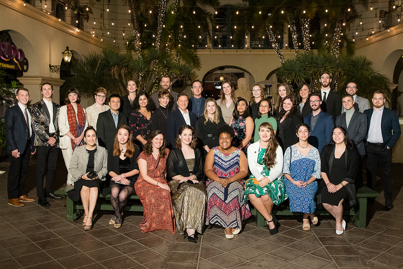 The 2019 LAF Olmsted Scholars in attendance at LAF's 34th Annual Benefit in San Diego