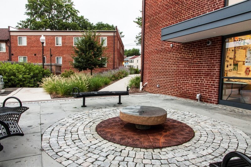Outdoor area at Bass Circle residential housing