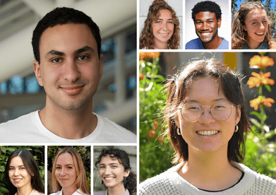 Headshots of the 2 LAF National Olmsted Scholar winners and 6 finalists