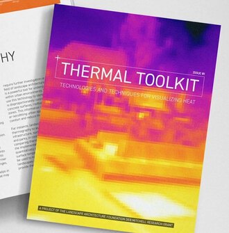 Cover of the Thermal Toolkit report showing a park with thermal imaging