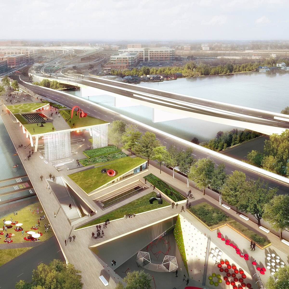 How Do Landscape Architects Charge Environmental Metrics for Washington, D.C.'s 11th Street Bridge Park
