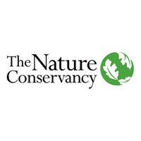 Logo of the The Nature Conservancy with a green sphere wrapped in 3 white leaves