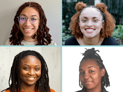 A grid of four headshots of the first LAF Ignite recipients