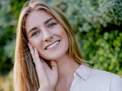 Karis Lawson smiles