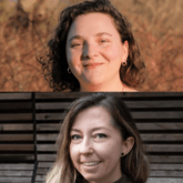 Headshots of two women scholarships recipients