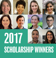 A collage of the 2017 LAF scholarship winners