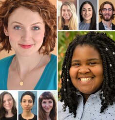 Headshots of the 2 LAF Olmsted Scholar winners and 6 Finalists