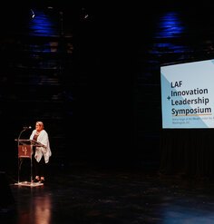 LAF President Stephanie Rolley opens the 2019 LAF Innovation + Leadership Symposium