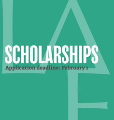 "Scholarships Application deadline: February 1"