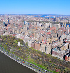 A view of Manhattan from above