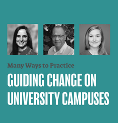 TEXT: "Many Ways to Practice: Guiding Change on University Campuses"