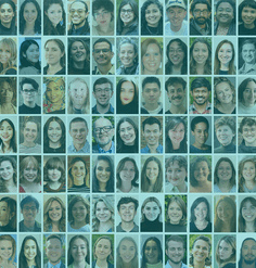 A grid of headshots of 77 of the 2023 LAF Olmsted Scholars