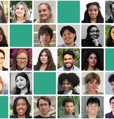 headshot grid of scholarship winners